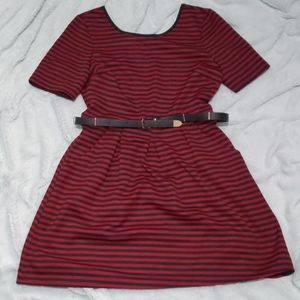 Speechless Stripped Knee Length dress (XL)